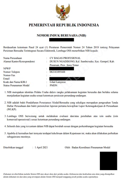 CV. Bagas Profesional