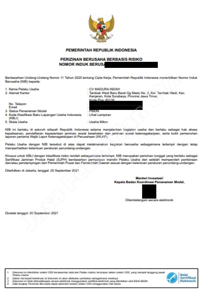 CV. Madura Indah